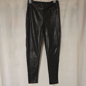 Black Faux Leather Leggings